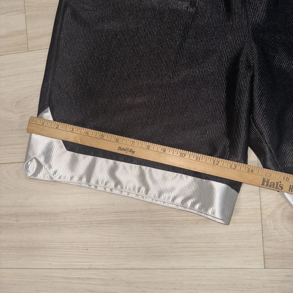 Vintage Nike‎ Basketball Shorts Mens L Black Satin Classic Retro Y2K 90s Baggy